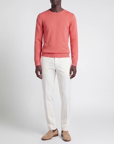 Man Sweater Coral Size 38 Cotton