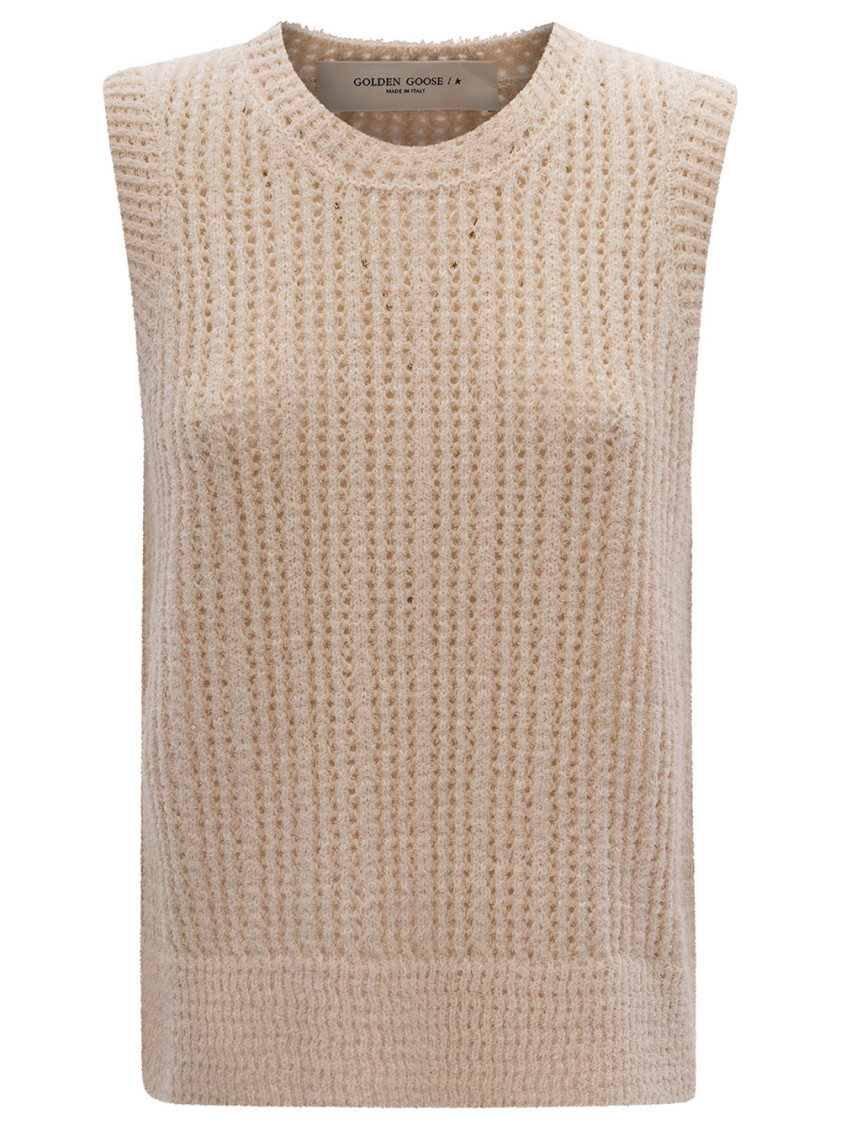 Chunky knit vest - Neutrals