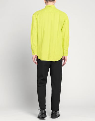 Man Shirt Lime green Size S Linen