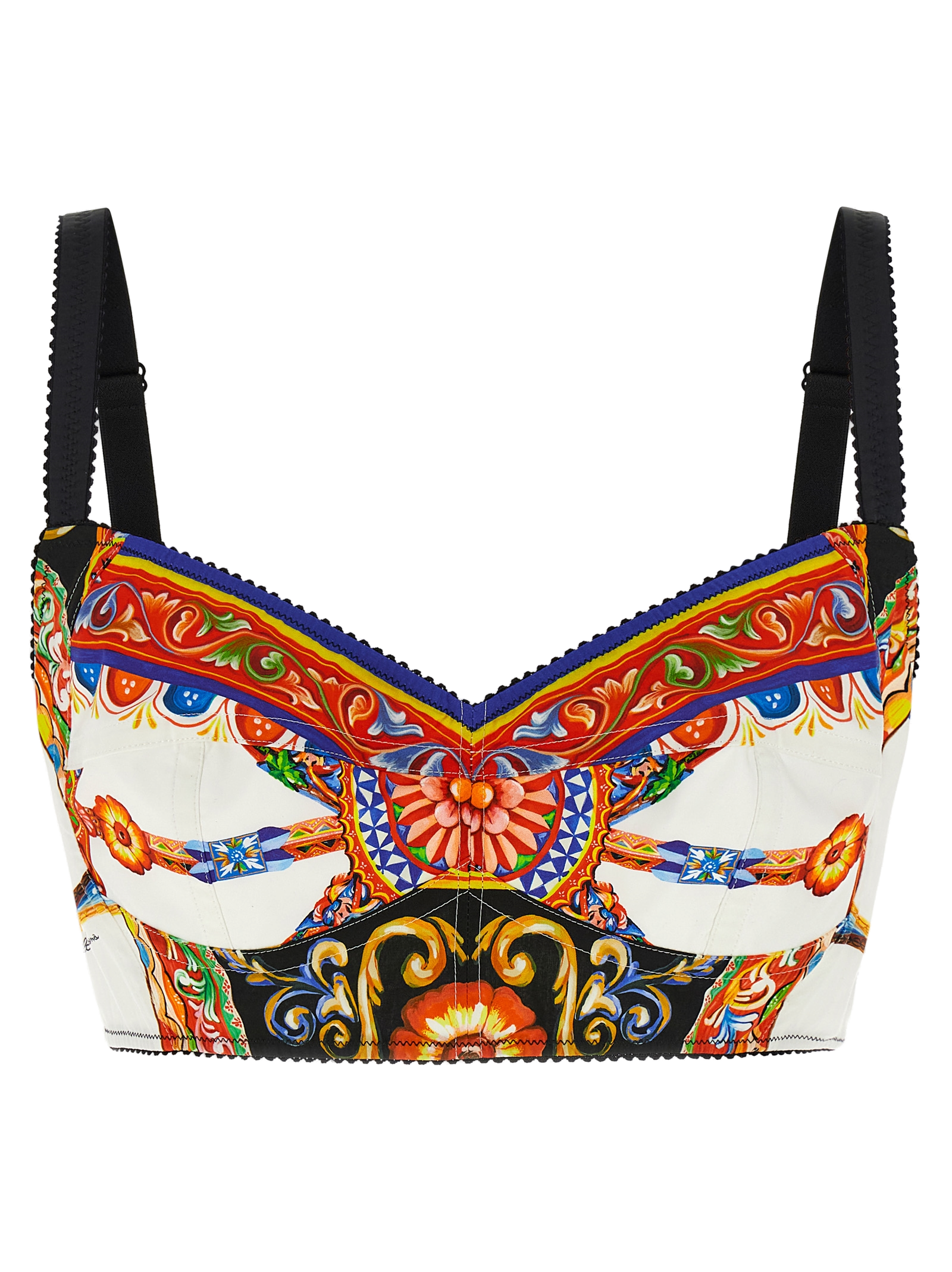 Printed Cotton Tank Top — Multicolor