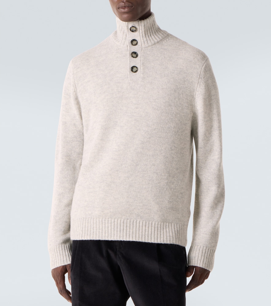 Wool and cashmere turtleneck sweater