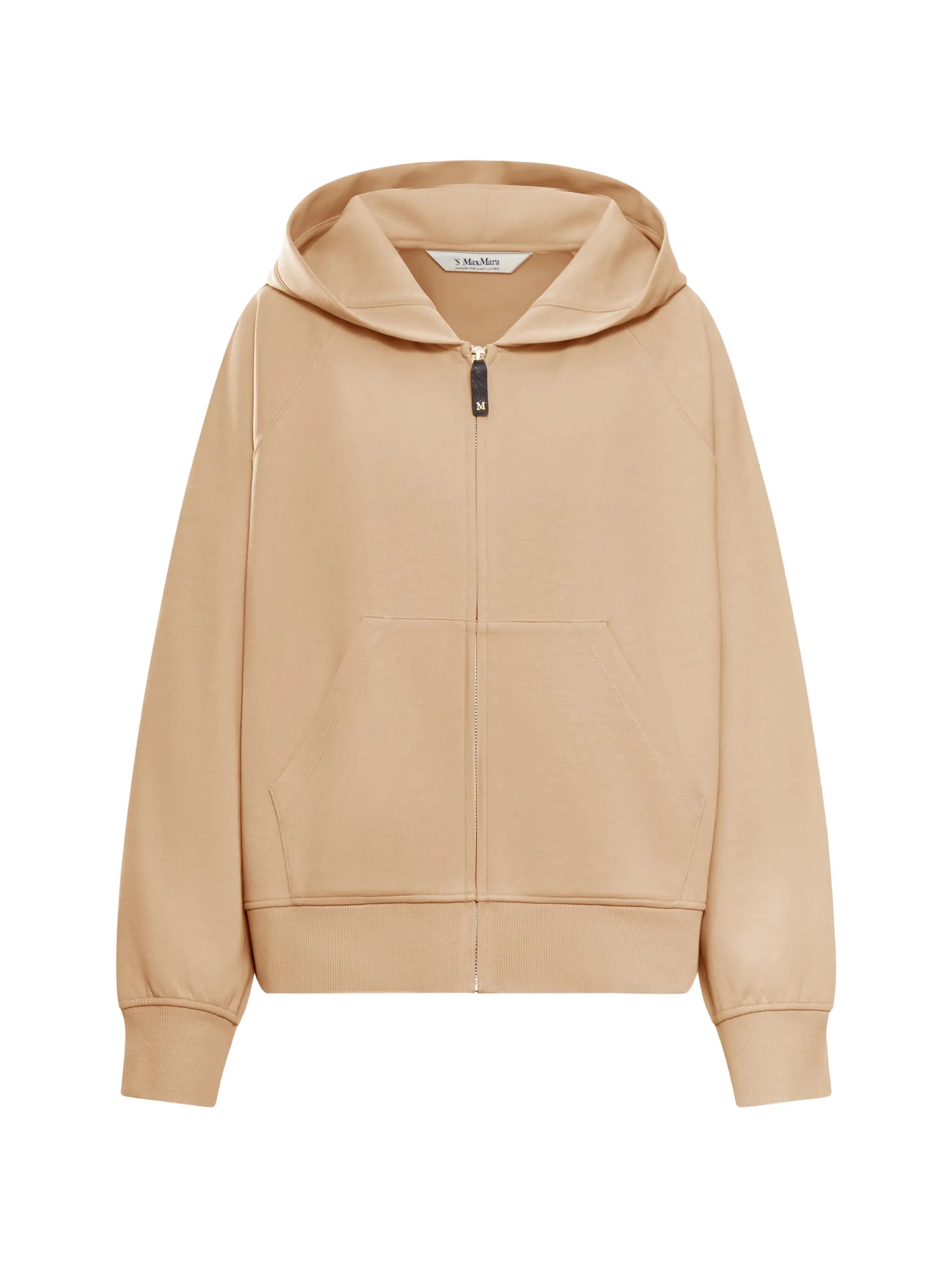 S Max Mara Full-Zip Hoodie with Embroidered Logo