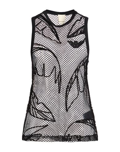 Woman Top Black Size 4 Polyamide, Elastane
