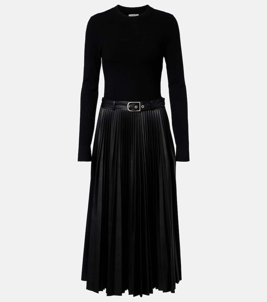Abilene knitted pleated midi dress