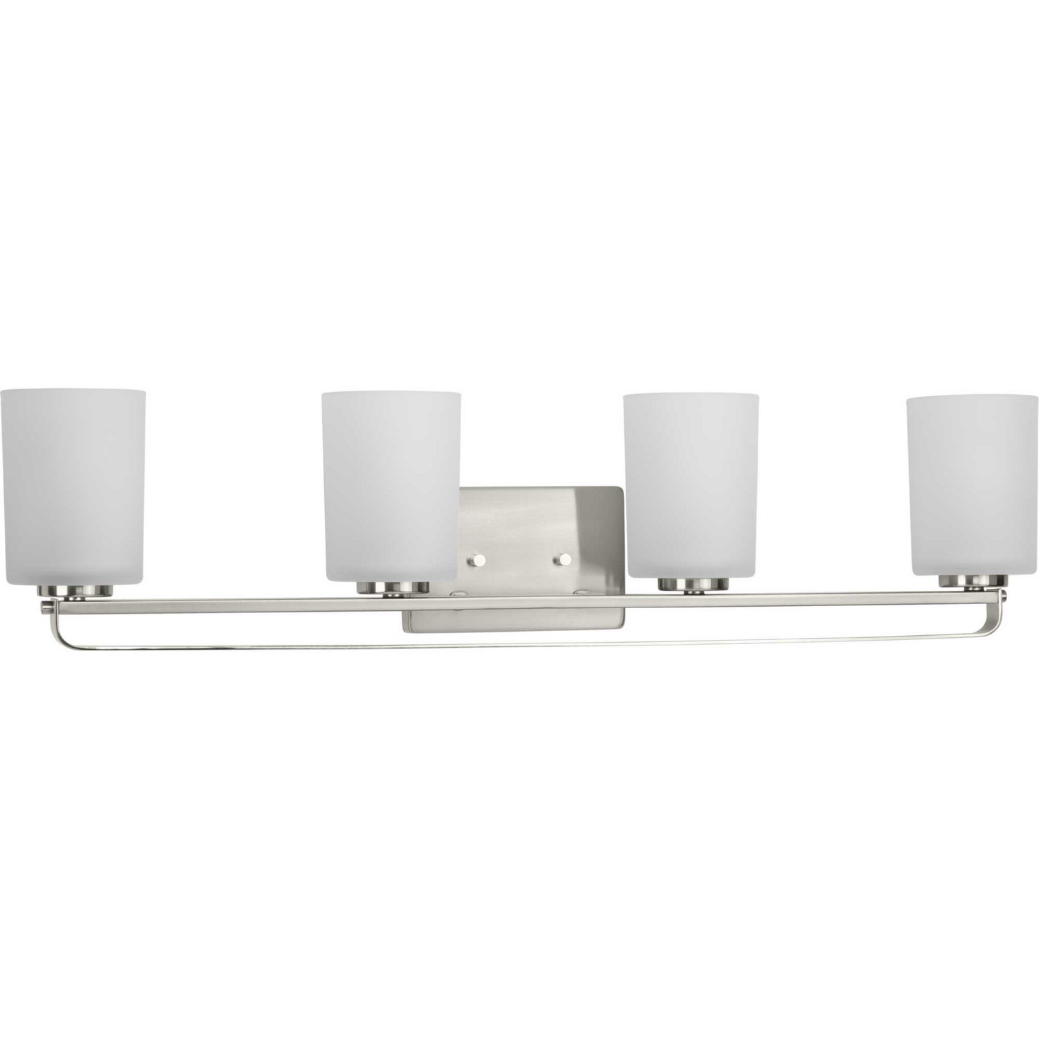 Brushed Nickel Four Light Bath Bracket from the League Collection