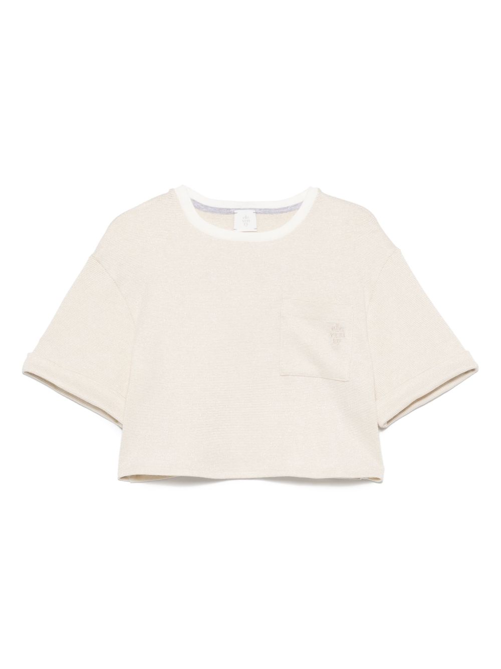 Eleventy Kids logo-embroidered sweater - Neutrals