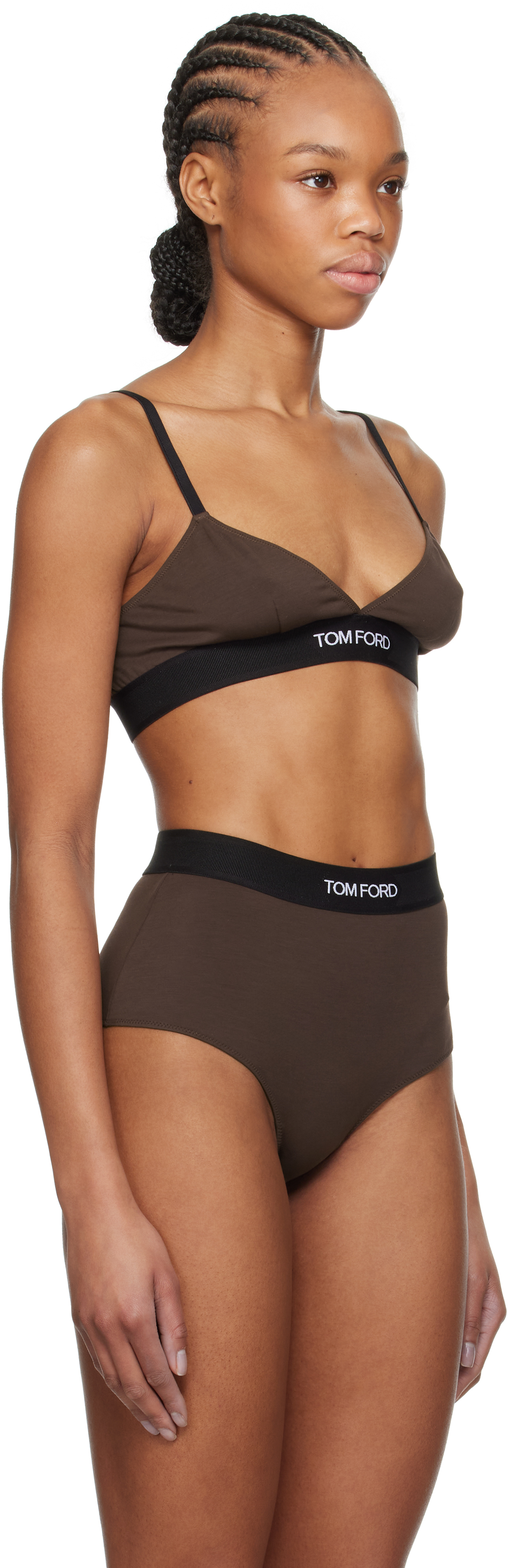 TOM FORD Brown Modal Signature Bra