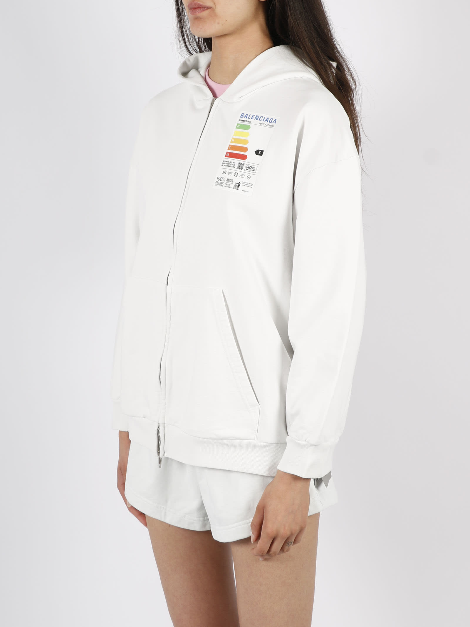 Energy Label Zip Up Hoodie
