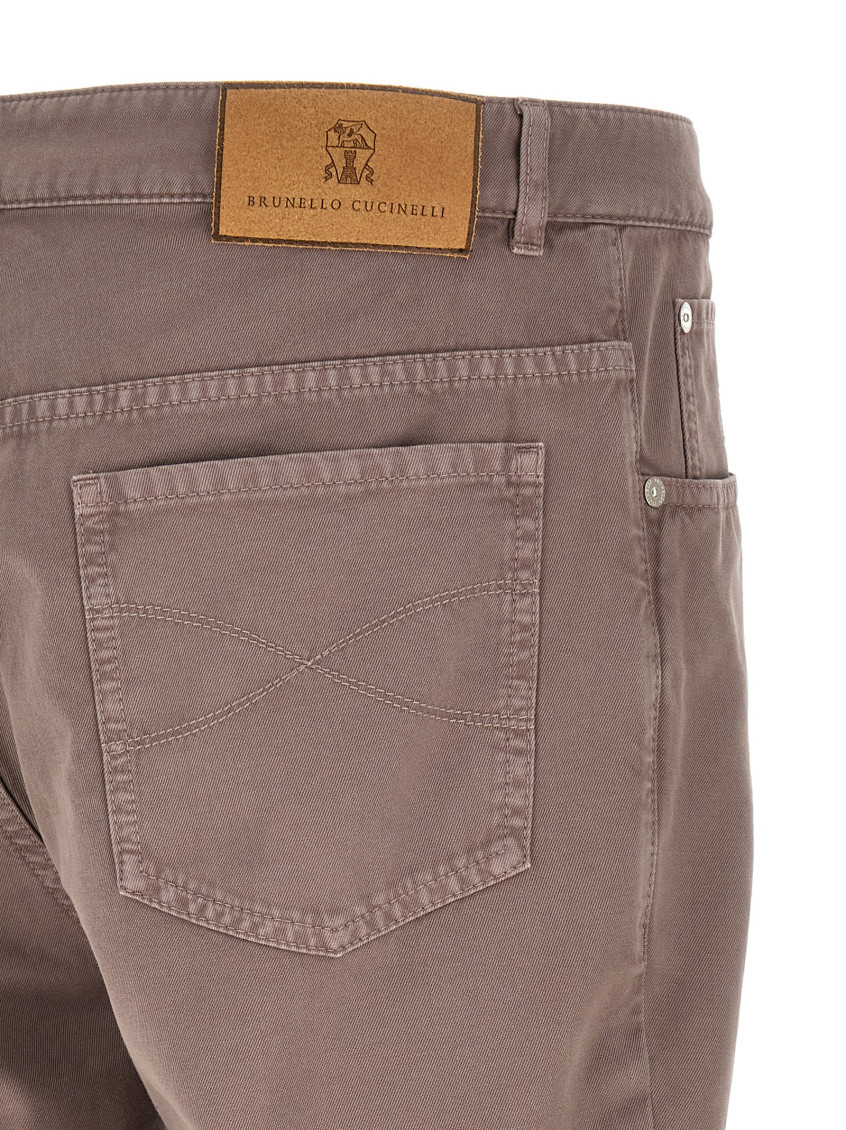 Brunello Cucinelli - straight leg five pocket cotton pant