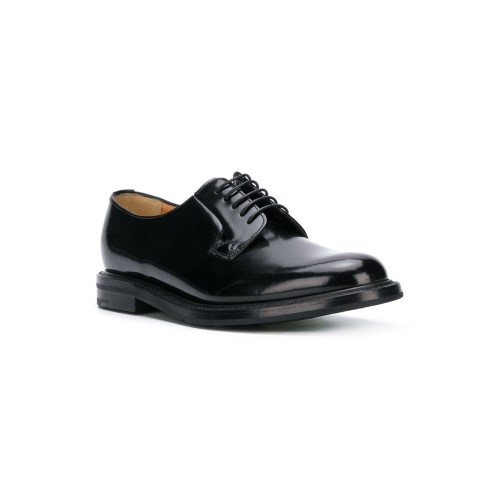 Leather lace-up shoes - Brown