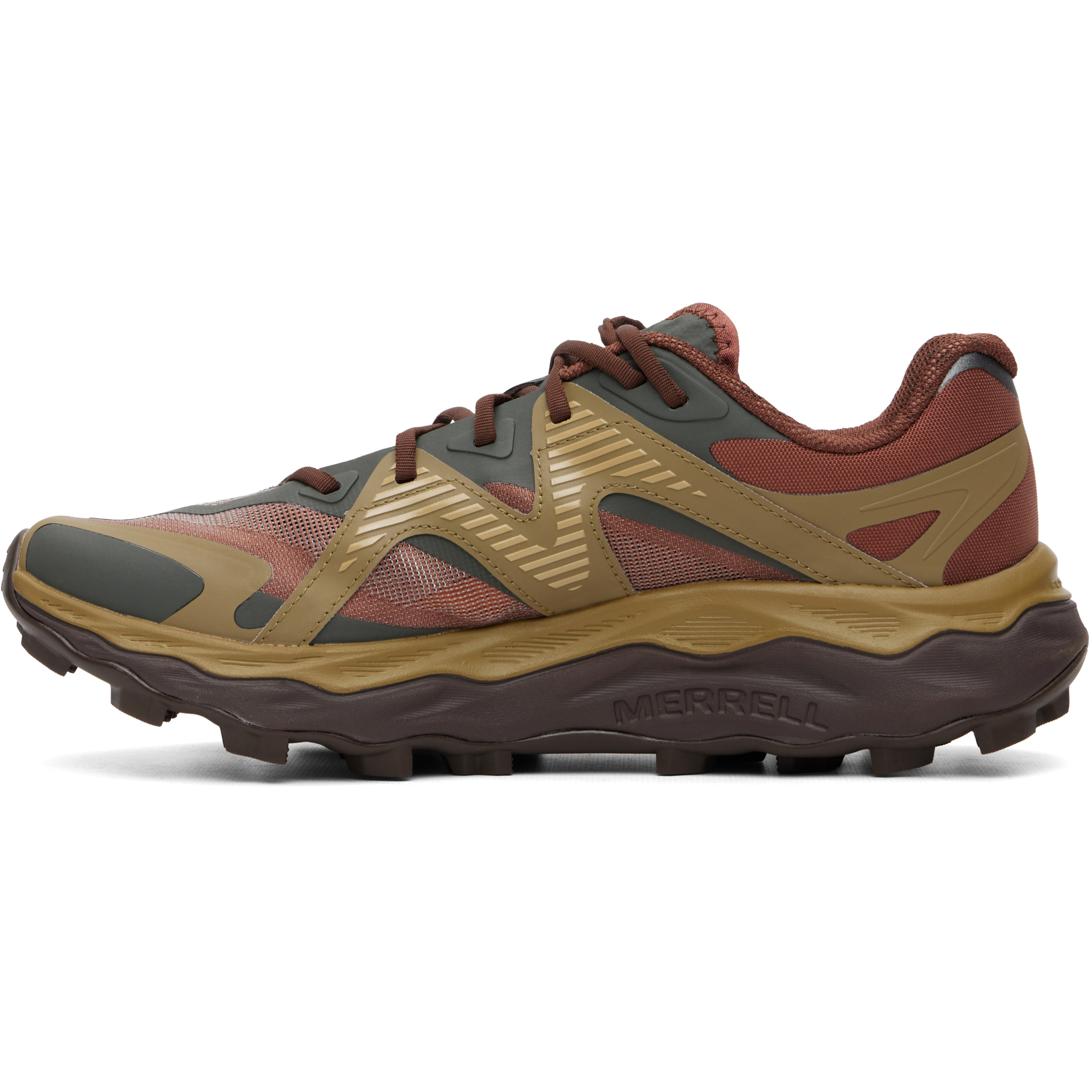 Red & Khaki Agility Peak 6 Sneakers