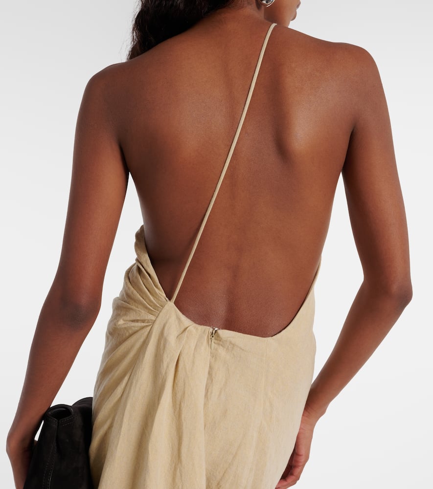 TOVE 여성 Riya one-shoulder linen maxi dress