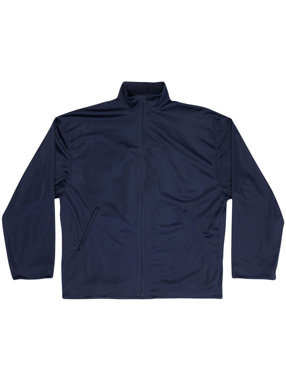 Roll-neck zip jacket - Blue