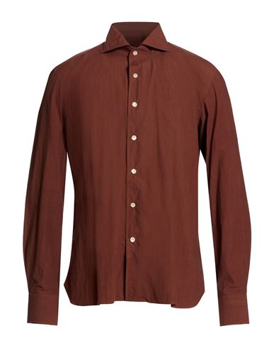 Man Shirt Brown Size 15 ½ Cotton