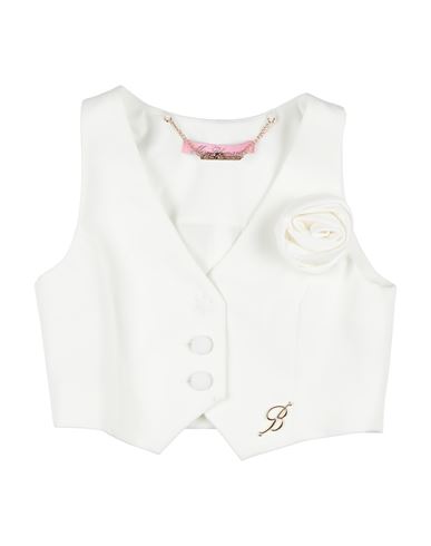 Kid Girl Tailored Vest White