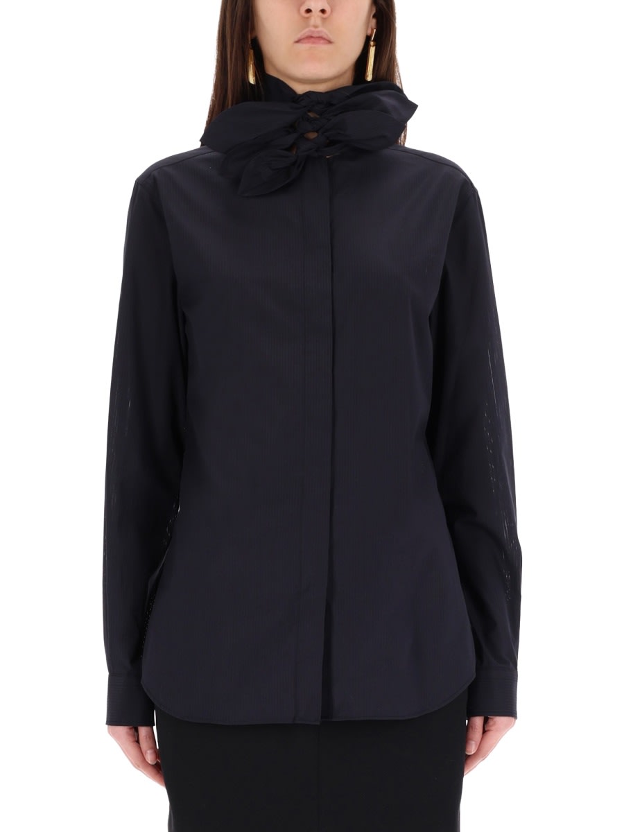 Moschino - long sleeve top bow detai