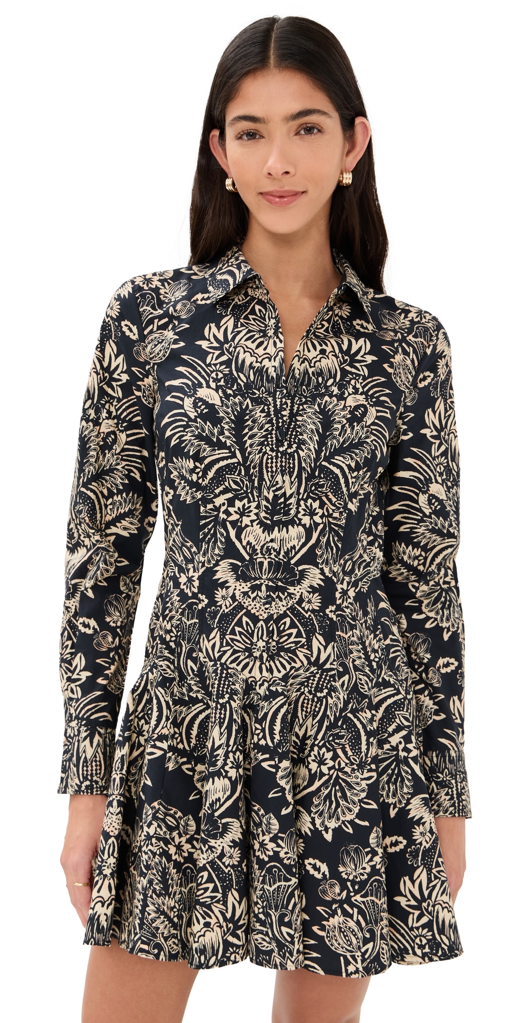 Taliah Dress Noir Flora