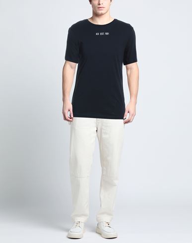 Man T-shirt Navy blue