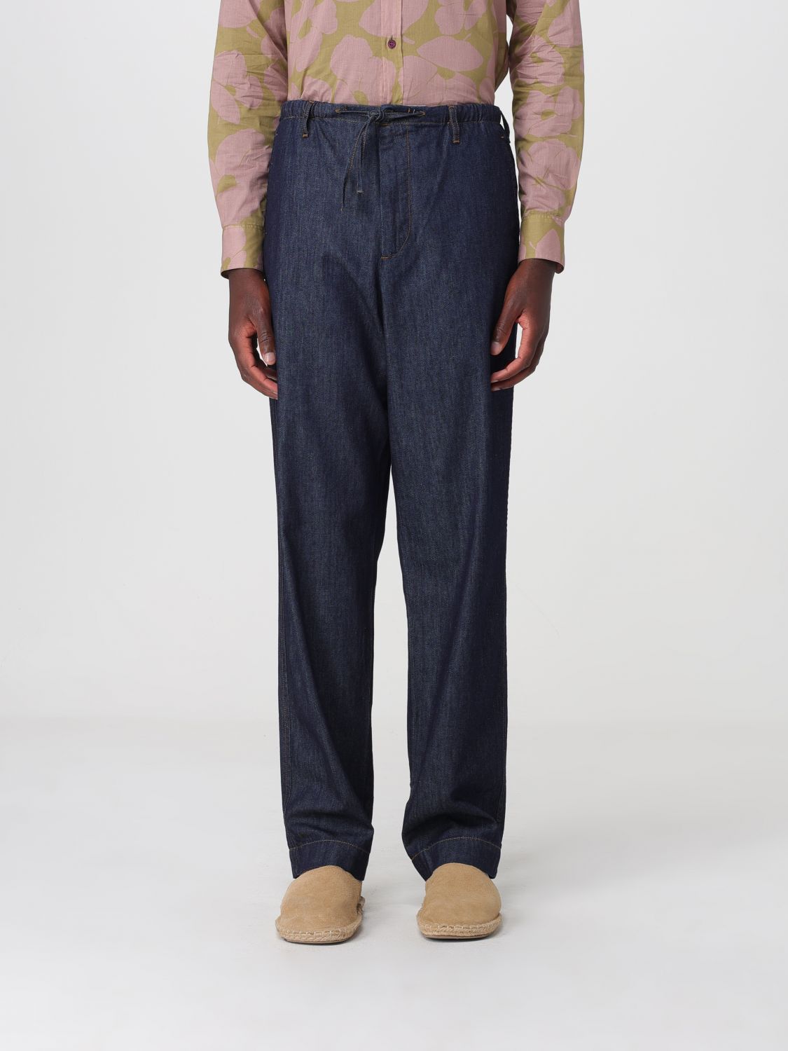 Pants Men color Blue