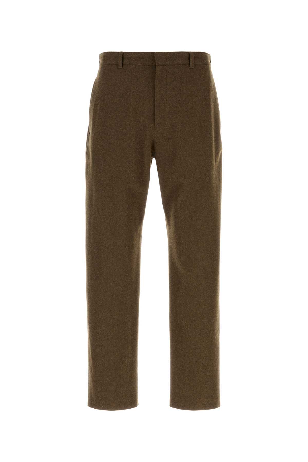 Jil Sander - tailored felt pants belt loops buttoned pocket