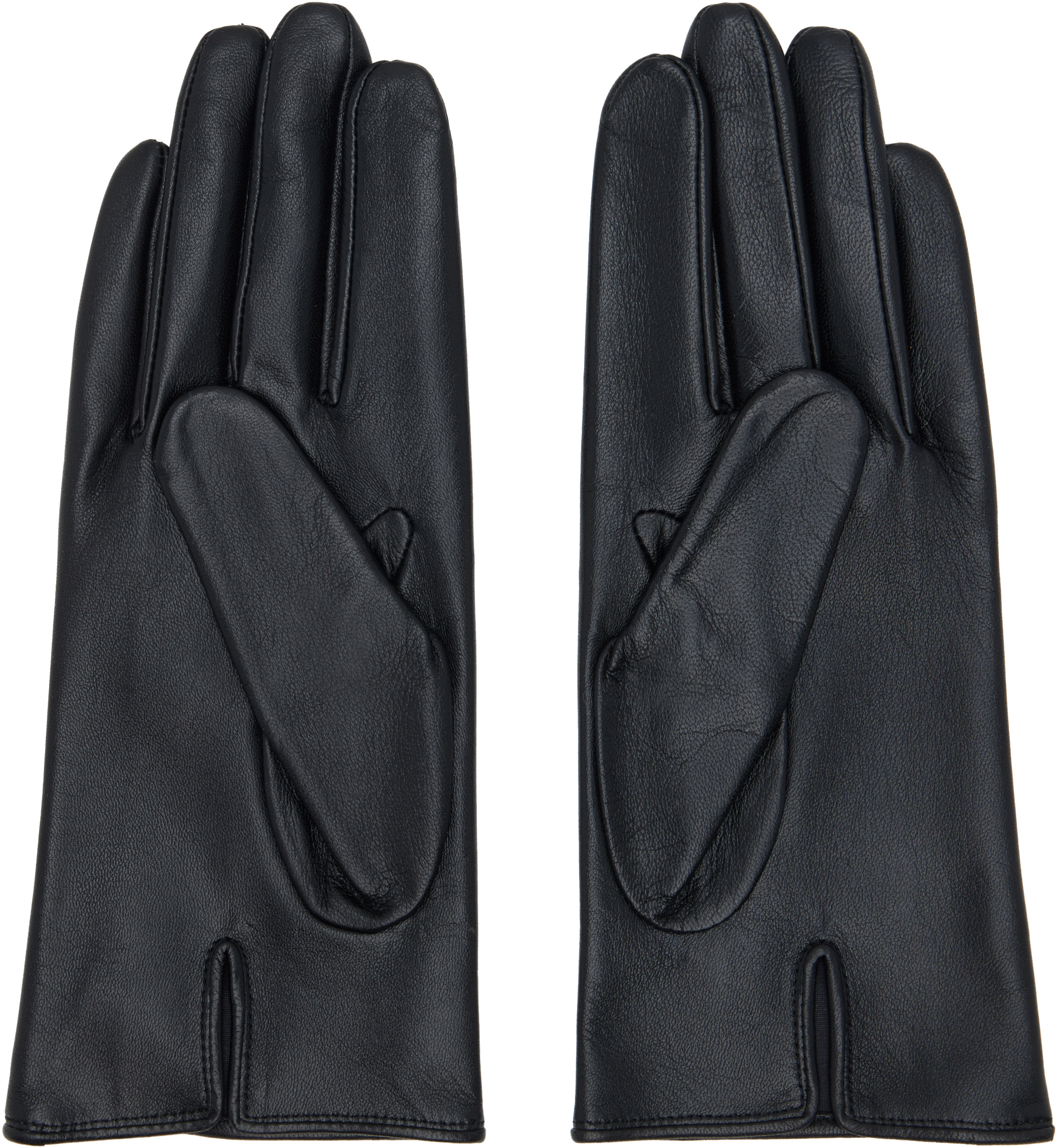 Black Leather Gloves