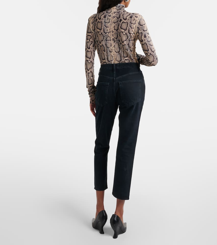 Riley Crop high-rise slim jeans