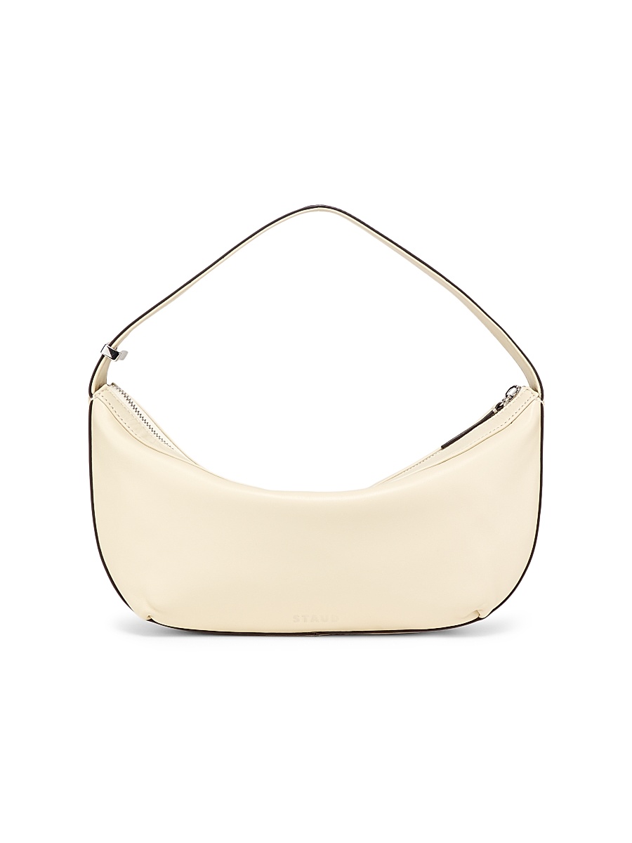 Women's Demy Leather Top Handle Bag - Cream