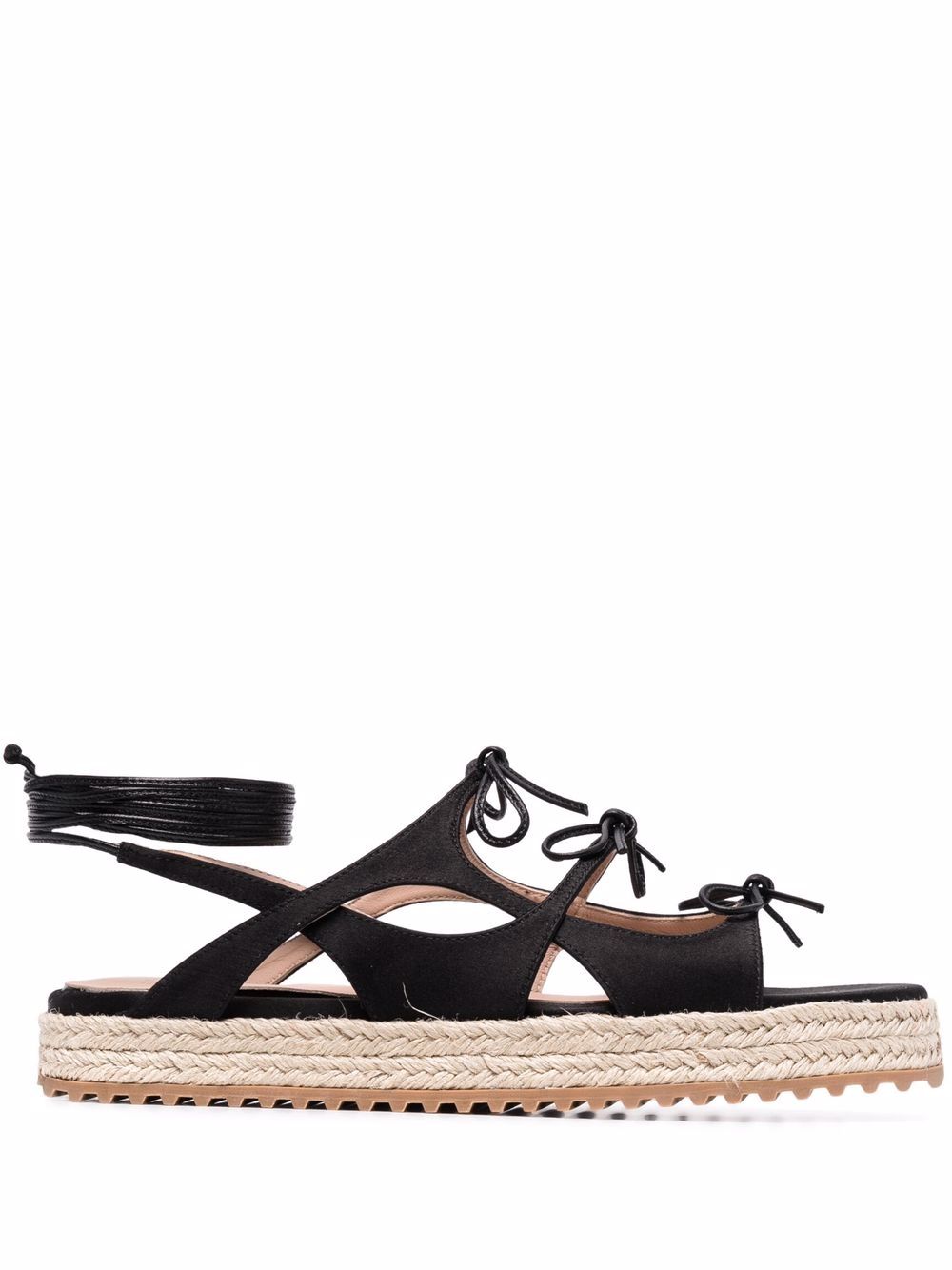 X Paula Cademartori leather sandals - Black
