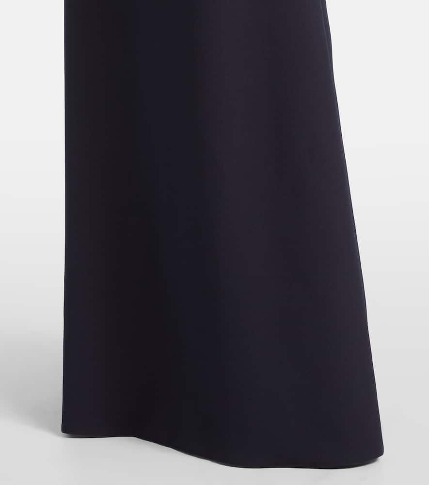 Priscilla embellished crêpe gown