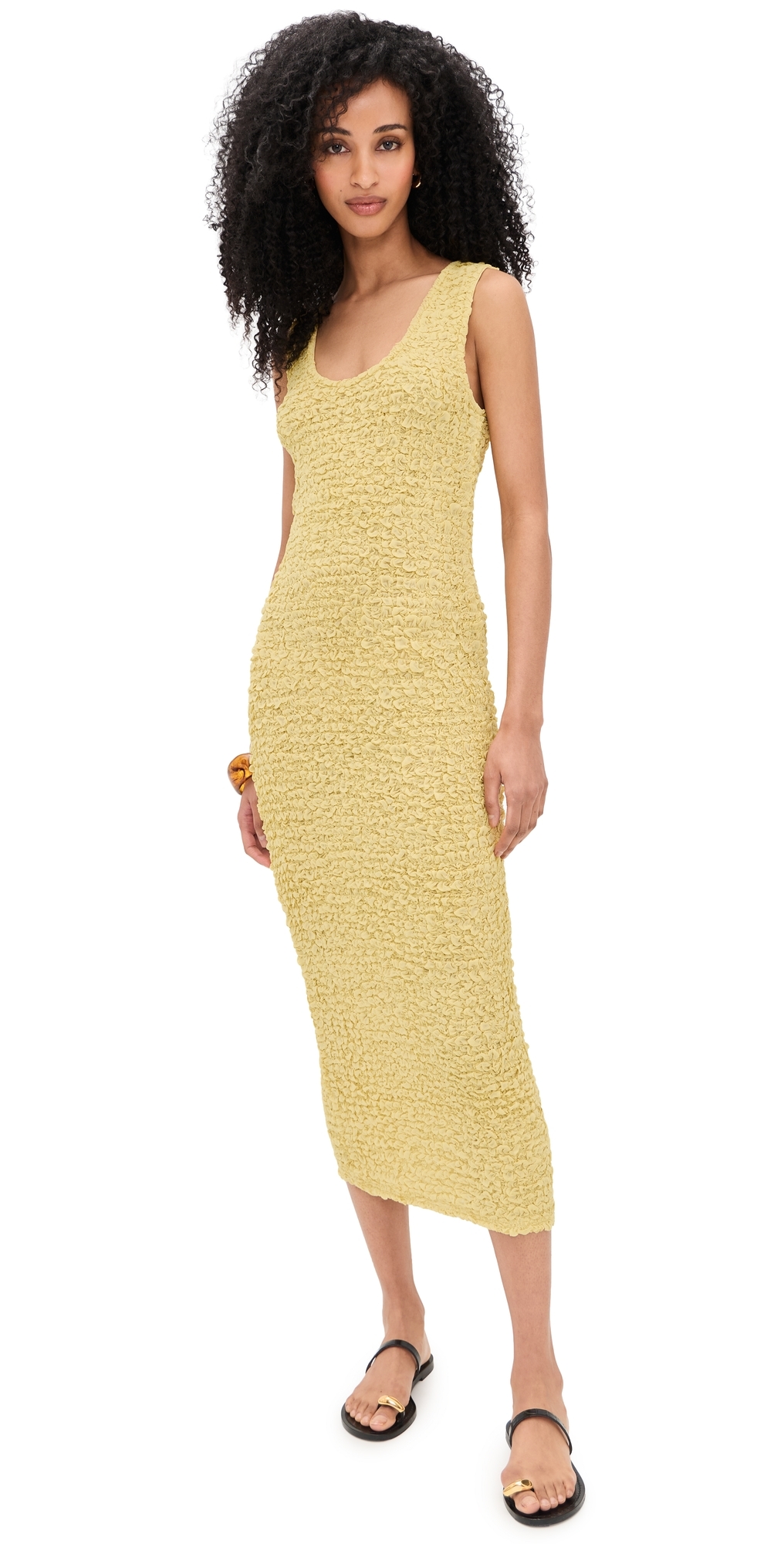 Dimension Tank Dress Raffia