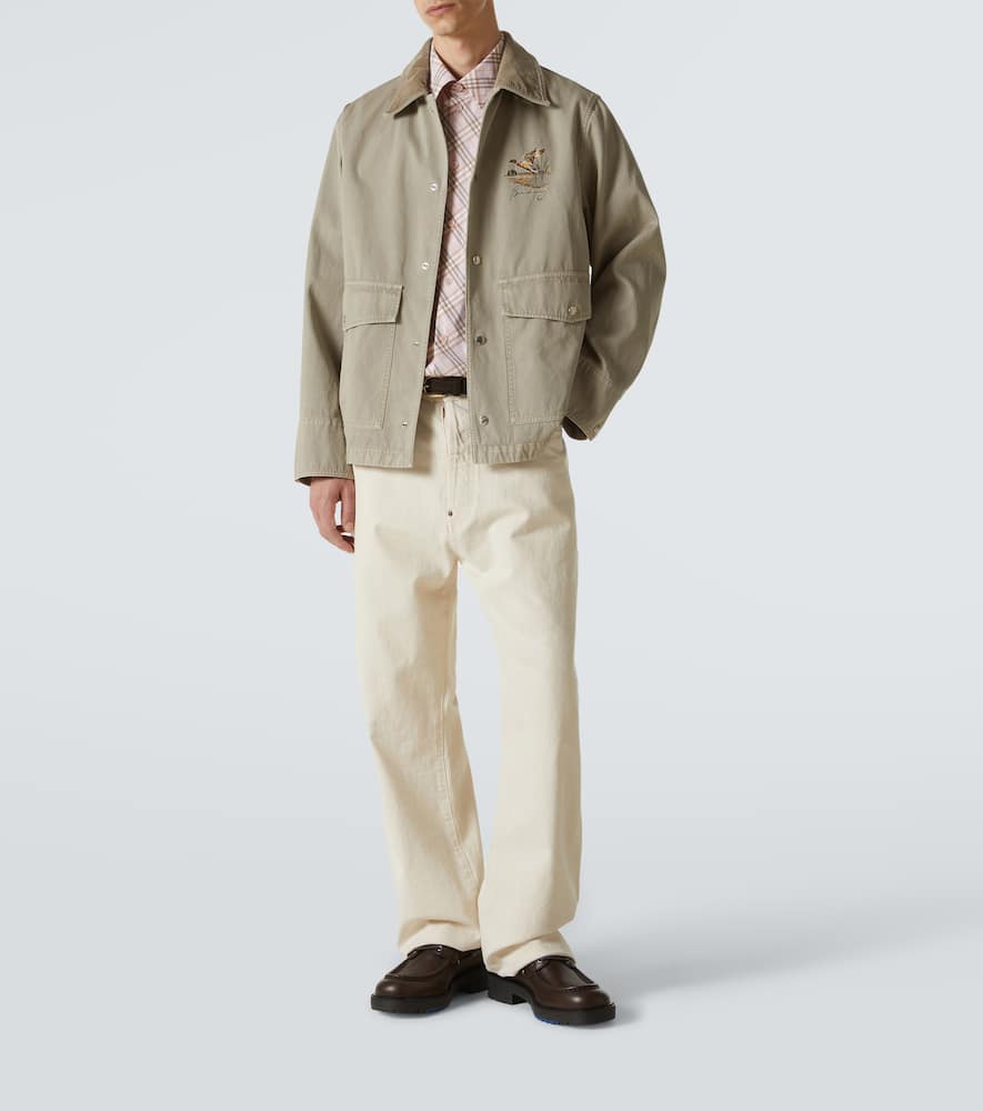 Check cotton bowling shirt