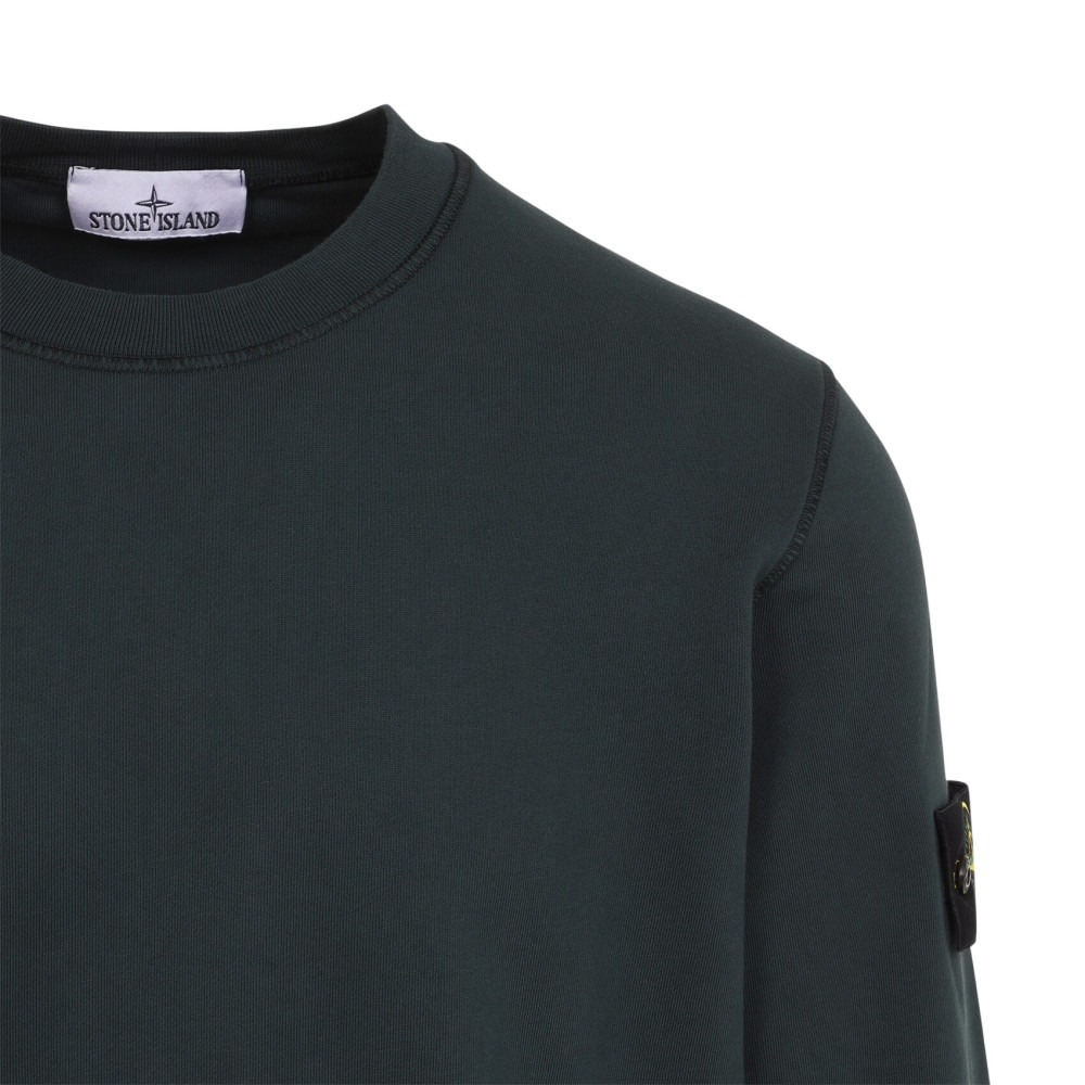 Dark Green Solid Sweatshirt