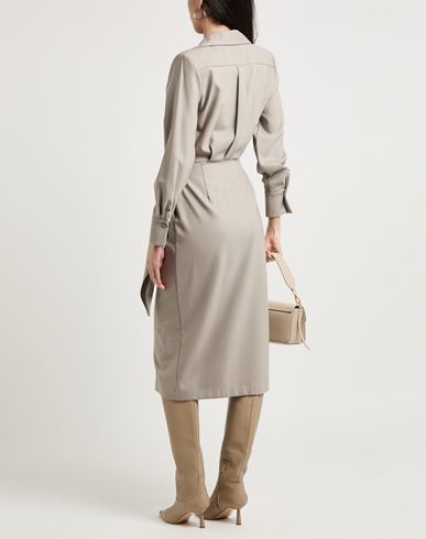 Crida Milano Woman Midi dress Sand Size 0 Virgin Wool, Lycra