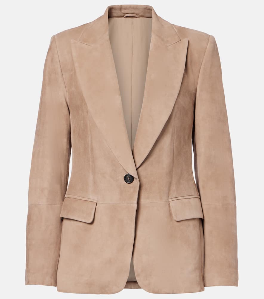 Suede blazer