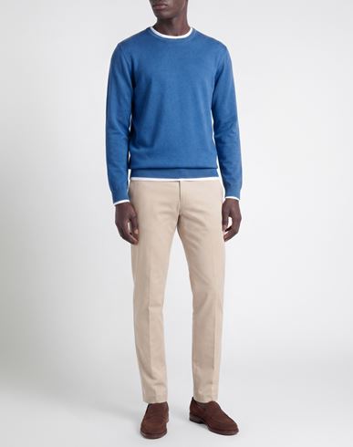 Man Sweater Blue Size 46 Cashmere