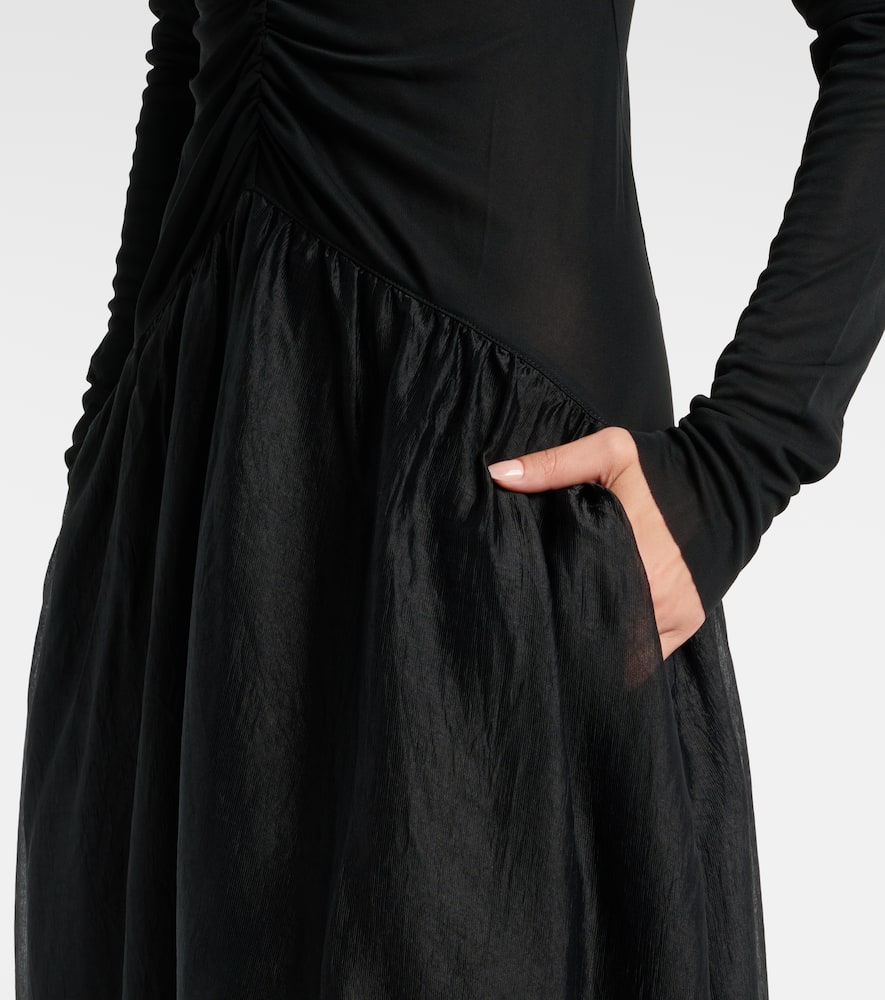 Gathered maxi dress