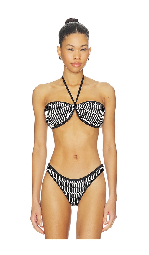 DEVON WINDSOR Finn Top in Black,White. - XS also in S, M