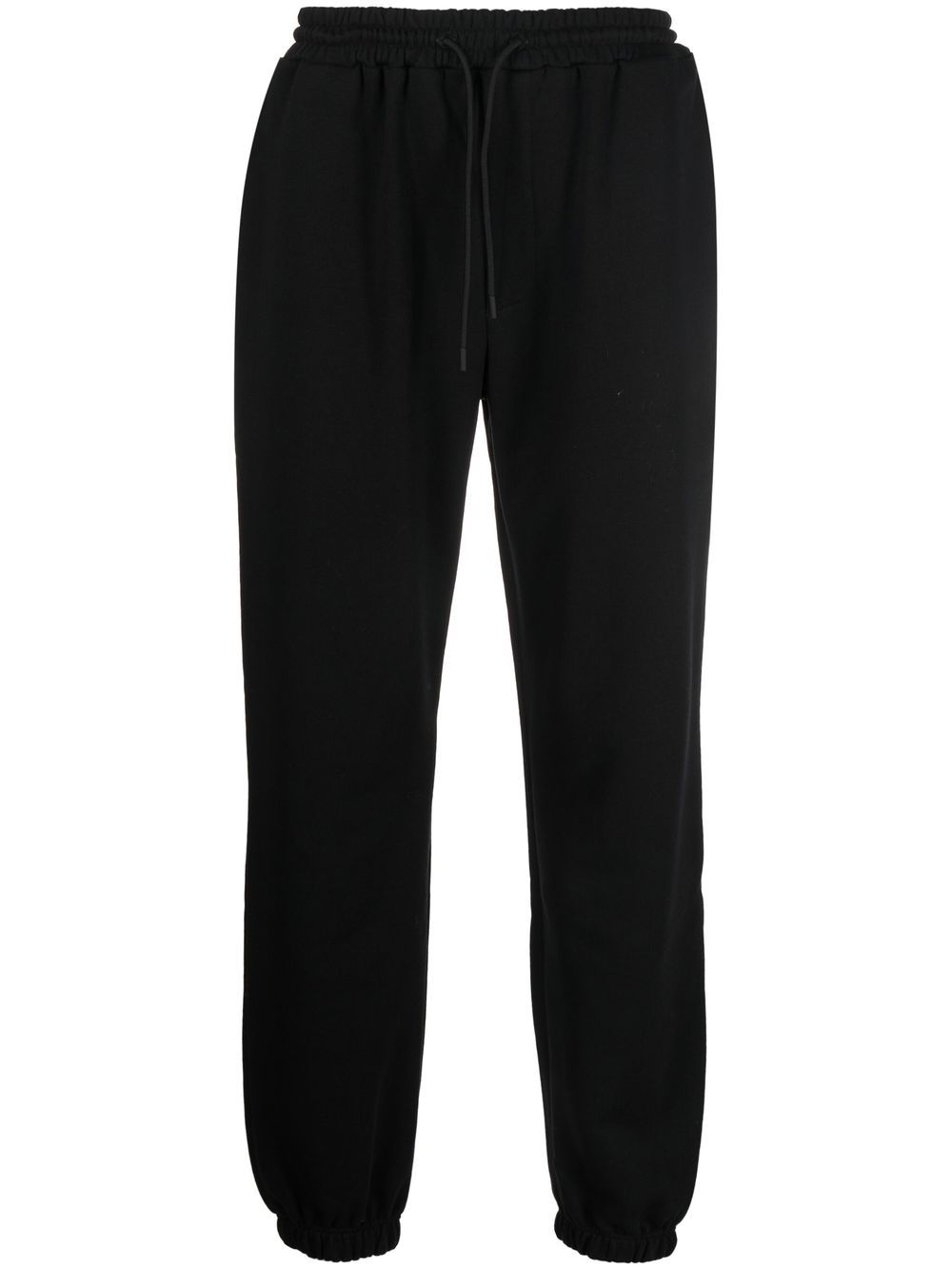 Logo-print cotton track pants - Black