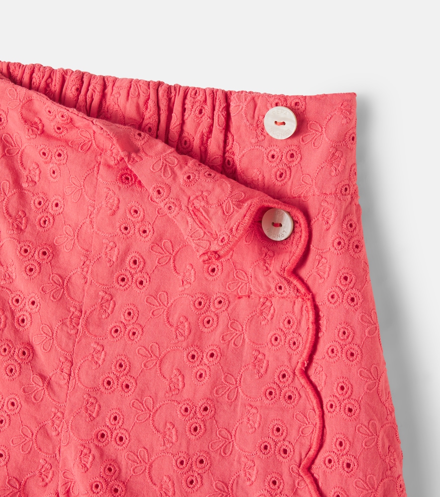 Broderie anglaise cotton shorts