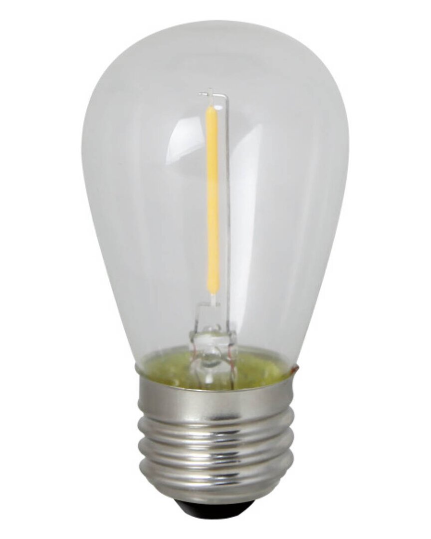 Pack Of (6)0.7 Watt Clear Filament S14 Medium (E26) LED Light Bulb