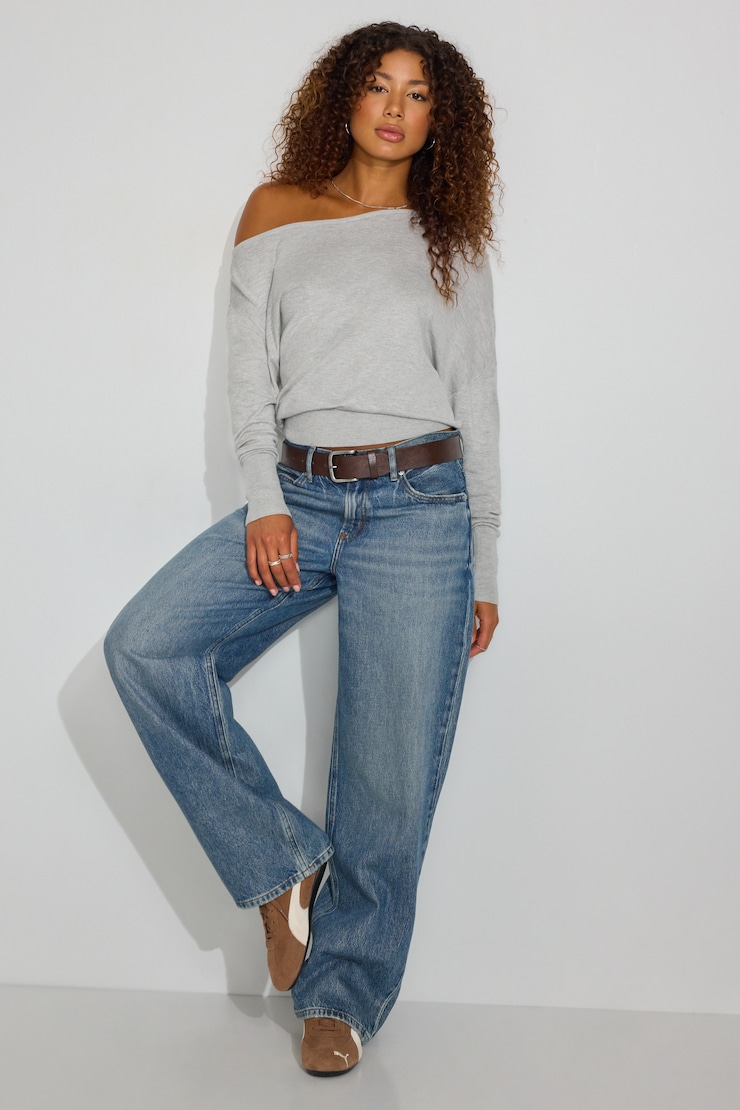 Rae Asymmetric Fine Sweater