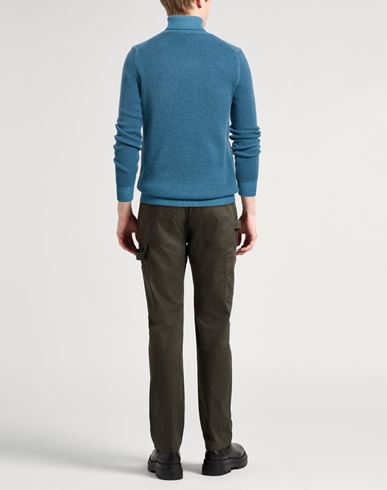 Man Turtleneck Light blue Size 42 Wool