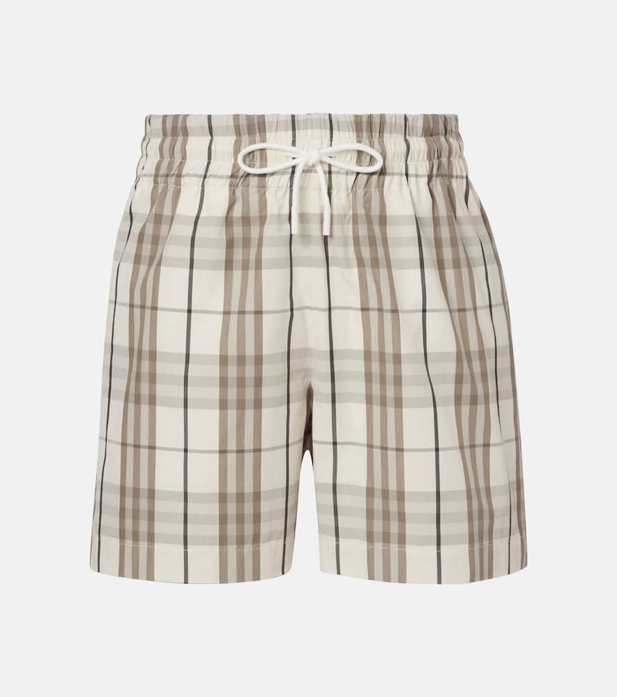Check cotton shorts