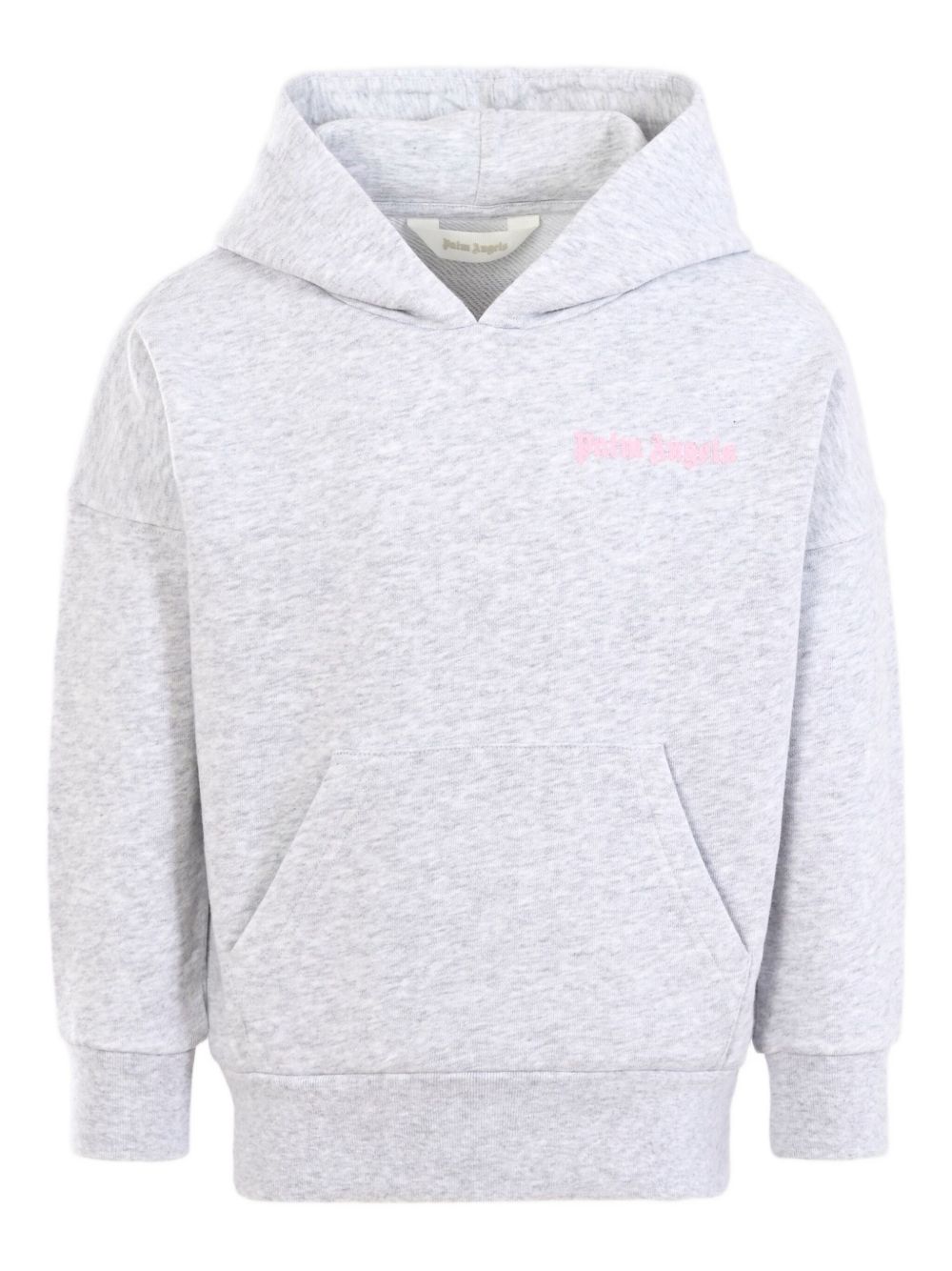 Logo-embroidered hooded top - Grey