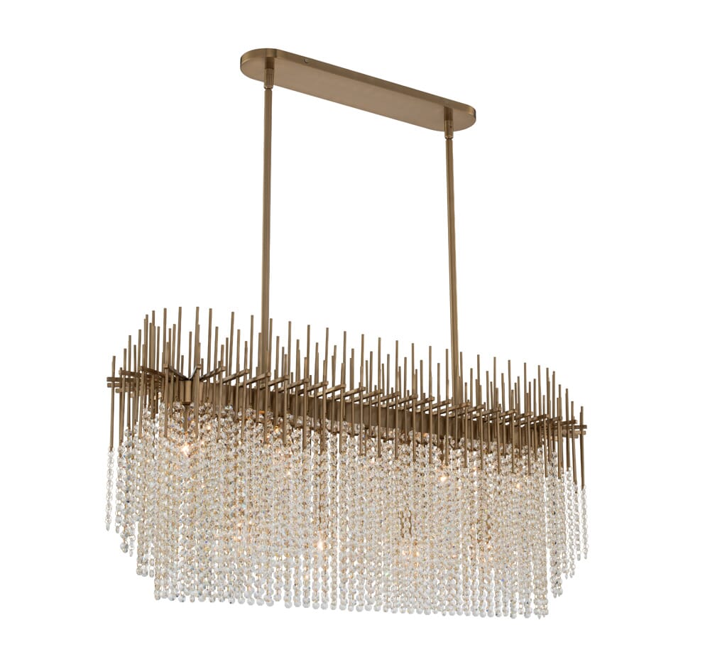 Estrella Kitchen Island Light in Brushed Champagne Gold