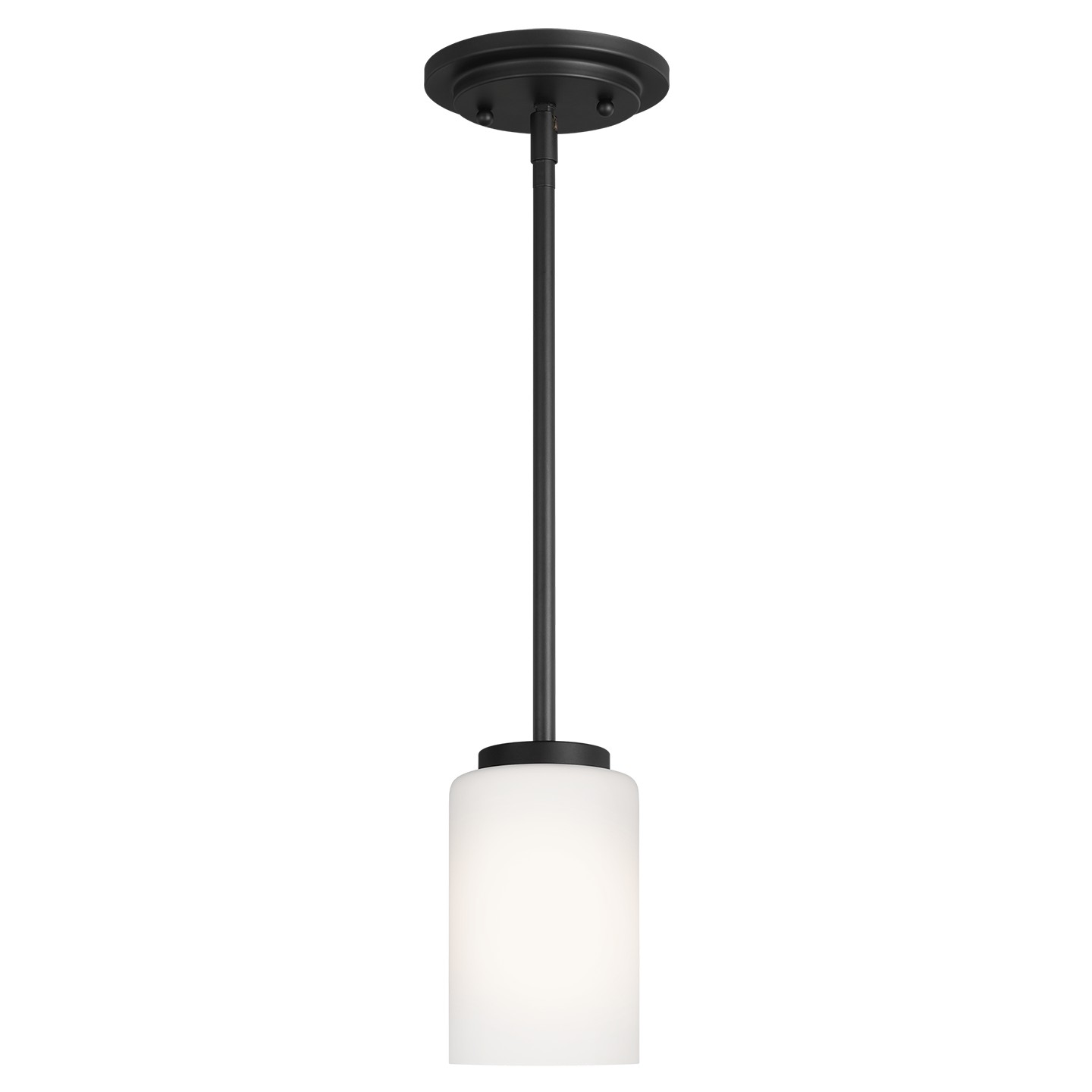 Midnight Black One Light Mini-Pendant from the Oslo Collection