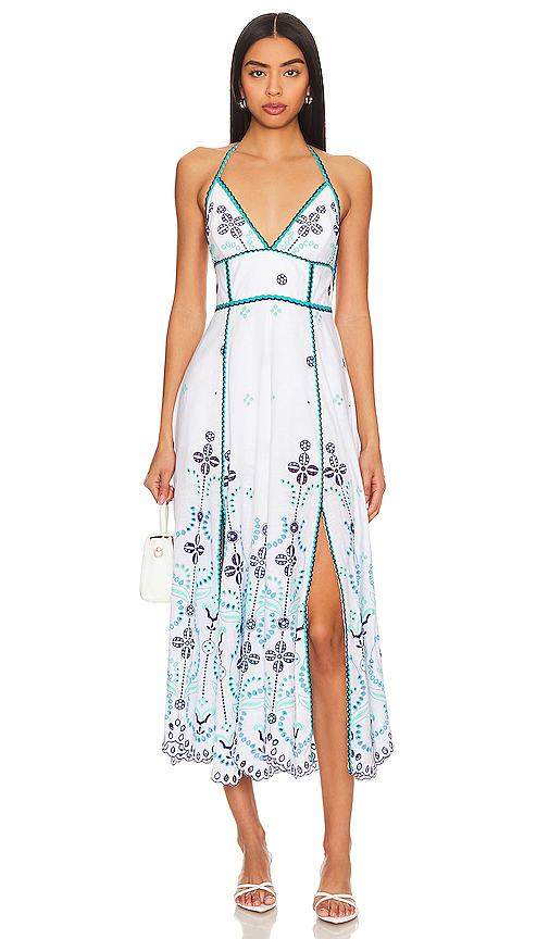 Charo Ruiz Ibiza ROBE MI-LONGUE JODIE en White. L. Also en