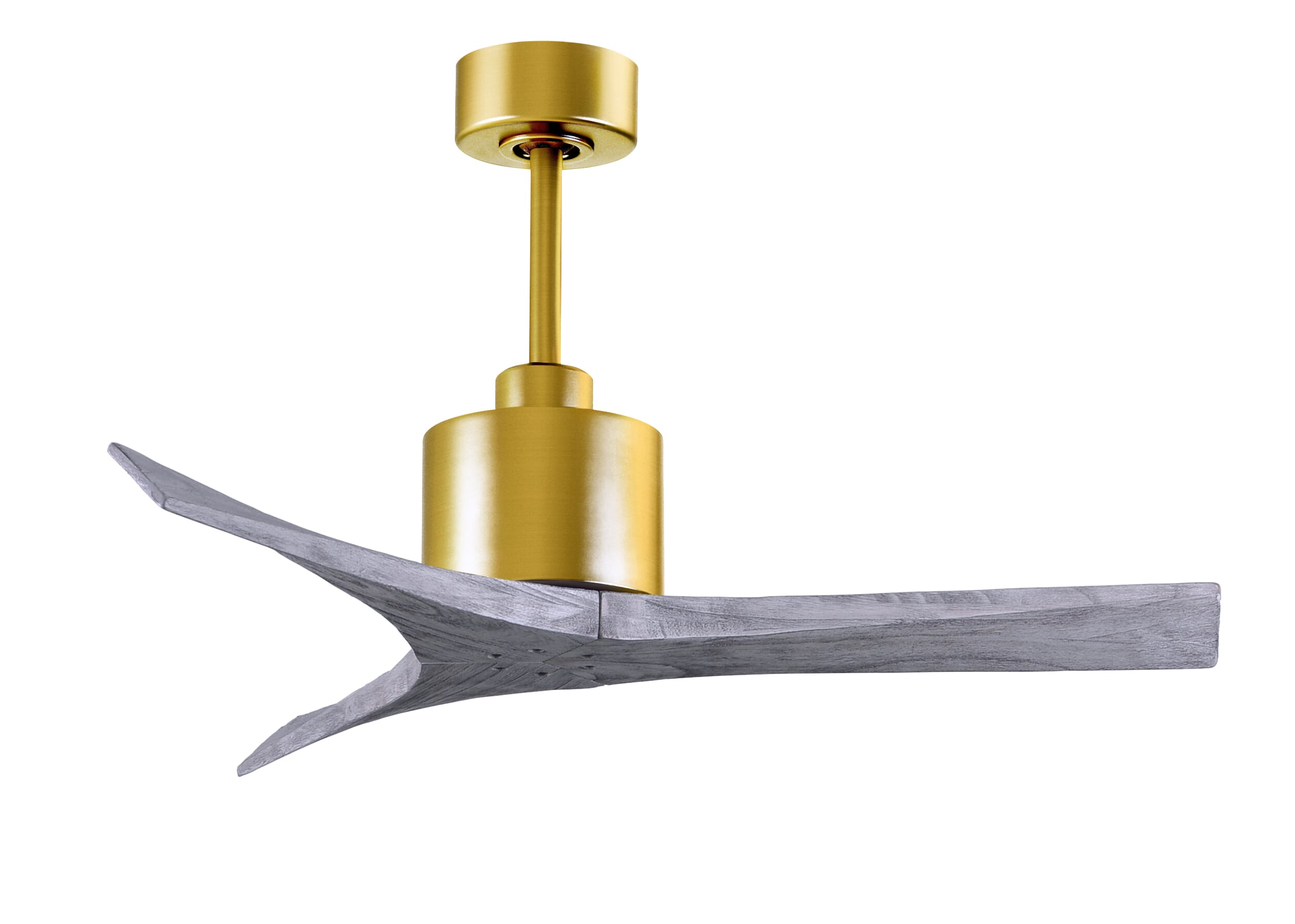 Mollywood 6-Speed Ceiling Fan in Brushed Brass with Barnwood Tone blade