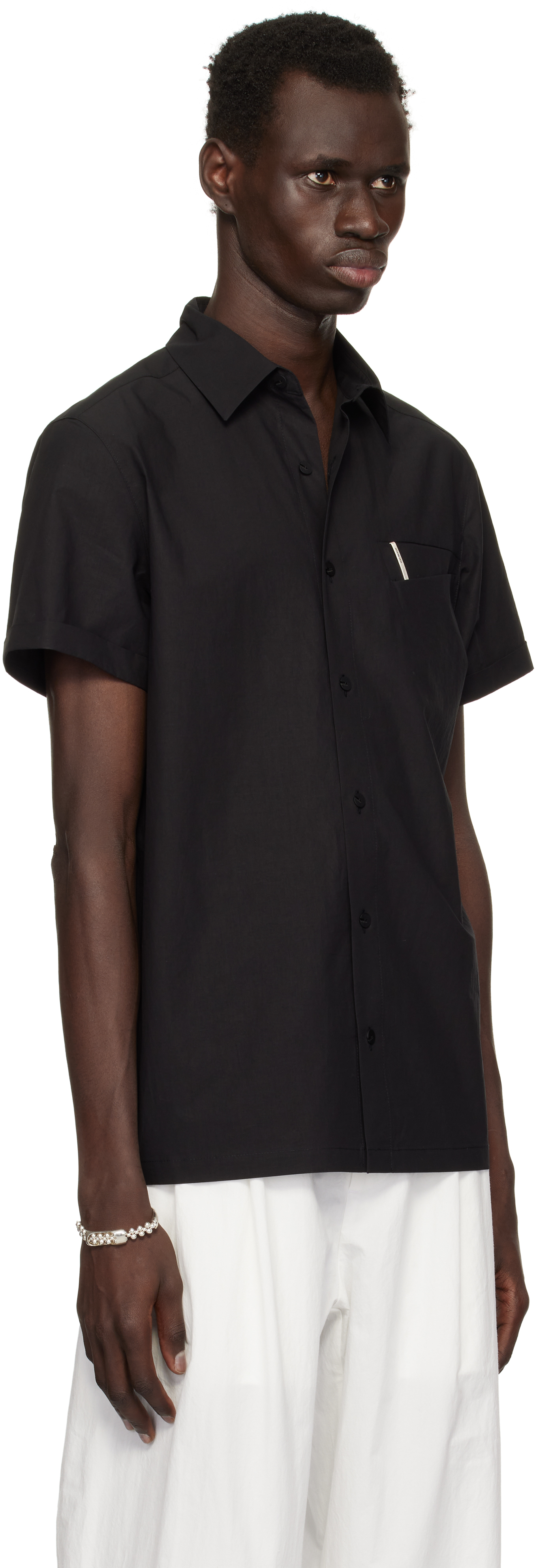 HYEIN SEO Black Pin Short Sleeve Shirt