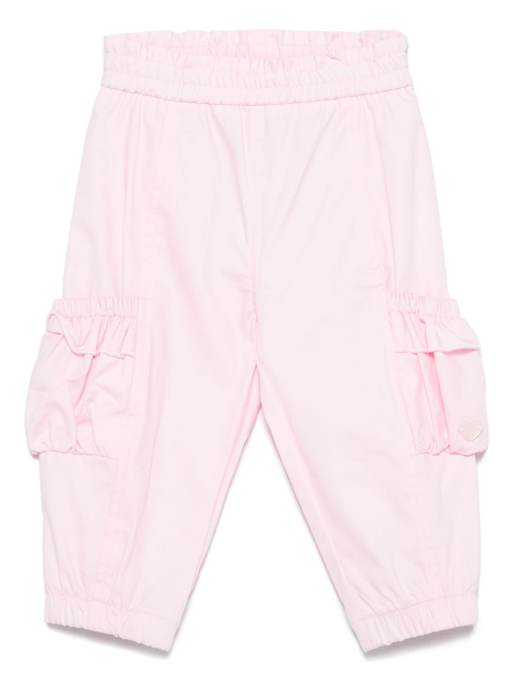 Twill-weave cargo pants - Pink